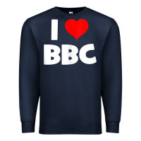 Navy i love bbc tank top Premium Sweatshirt - linhVisuals