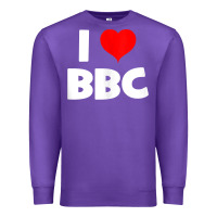 Purple i love bbc tank top Premium Sweatshirt - linhVisuals