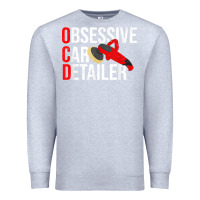 Heather Grey funny obessive car detailer for car detailing t shirt Premium Sweatshirt - linhVisuals