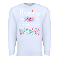 White happiness is being a noni ever women floral decor Premium Sweatshirt - linhVisuals