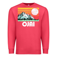 Cardinal ojai california mountains & sun retro 80s graphic Premium Sweatshirt - linhVisuals