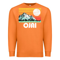 Carrot ojai california mountains & sun retro 80s graphic Premium Sweatshirt - linhVisuals