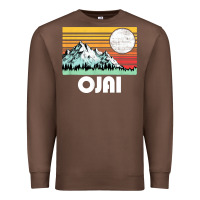 Chestnut ojai california mountains & sun retro 80s graphic Premium Sweatshirt - linhVisuals