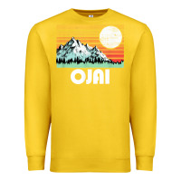 Lemon ojai california mountains & sun retro 80s graphic Premium Sweatshirt - linhVisuals