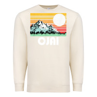 Sandshell ojai california mountains & sun retro 80s graphic Premium Sweatshirt - linhVisuals