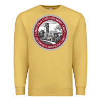 Antique Gold csu chico seal Premium Sweatshirt - linhVisuals