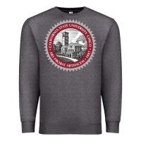 Charcoal Heather csu chico seal Premium Sweatshirt - linhVisuals