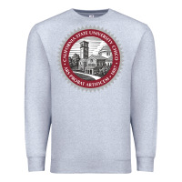 Heather Grey csu chico seal Premium Sweatshirt - linhVisuals