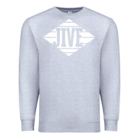 Heather Grey jive records Premium Sweatshirt - linhVisuals