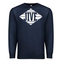 Navy jive records Premium Sweatshirt - linhVisuals