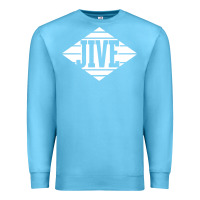 Ocean Blue jive records Premium Sweatshirt - linhVisuals