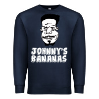 Navy johnny's bananas Premium Sweatshirt - linhVisuals
