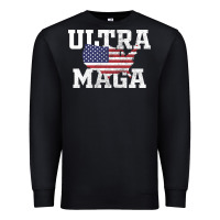 Black ULTRA MAGA Premium Sweatshirt - linhVisuals