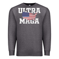 Charcoal Heather ULTRA MAGA Premium Sweatshirt - linhVisuals