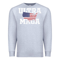 Heather Grey ULTRA MAGA Premium Sweatshirt - linhVisuals