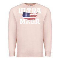 Pale Pink ULTRA MAGA Premium Sweatshirt - linhVisuals