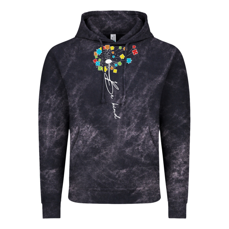Dandelion Autism Puzzle Be Kind Vintage Hoodie by CowhideDigitalArt | Teevron