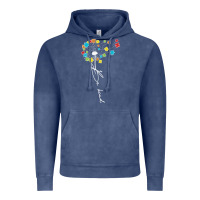 Vintage Denim Dandelion Autism Puzzle Be Kind Vintage Hoodie - CowhideDigitalArt