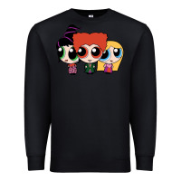 Black power puff girls Premium Sweatshirt - linhVisuals