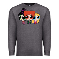 Charcoal Heather power puff girls Premium Sweatshirt - linhVisuals