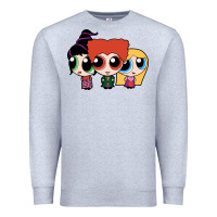 Heather Grey power puff girls Premium Sweatshirt - linhVisuals