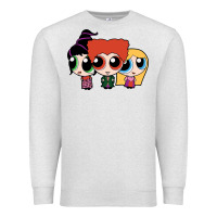 Oatmeal Heather power puff girls Premium Sweatshirt - linhVisuals