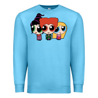 Ocean Blue power puff girls Premium Sweatshirt - linhVisuals