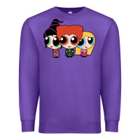 Purple power puff girls Premium Sweatshirt - linhVisuals