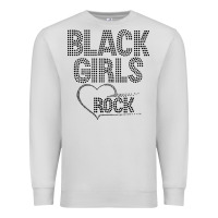 Dove Grey black girls rock Premium Sweatshirt - linhVisuals