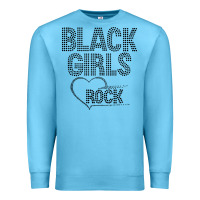 Ocean Blue black girls rock Premium Sweatshirt - linhVisuals