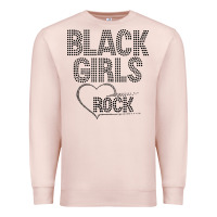 Pale Pink black girls rock Premium Sweatshirt - linhVisuals