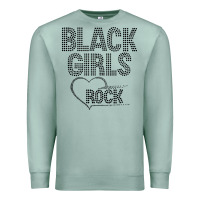 Seafoam black girls rock Premium Sweatshirt - linhVisuals