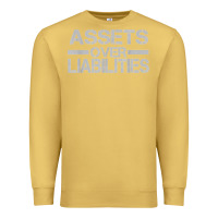 Antique Gold assets over liabilities mens t shirt Premium Sweatshirt - linhVisuals