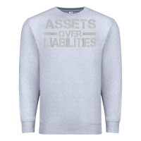 Heather Grey assets over liabilities mens t shirt Premium Sweatshirt - linhVisuals