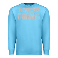 Ocean Blue assets over liabilities mens t shirt Premium Sweatshirt - linhVisuals
