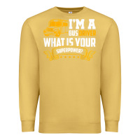 Antique Gold i'm a bus driver what is your superpower driving school bus t shirt Premium Sweatshirt - linhVisuals