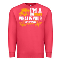Cardinal i'm a bus driver what is your superpower driving school bus t shirt Premium Sweatshirt - linhVisuals