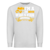Dove Grey i'm a bus driver what is your superpower driving school bus t shirt Premium Sweatshirt - linhVisuals