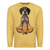 Antique Gold yoga fitness bluetick coonhound dog 363 bodybuilding Premium Sweatshirt - linhVisuals