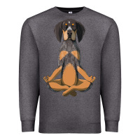 Charcoal Heather yoga fitness bluetick coonhound dog 363 bodybuilding Premium Sweatshirt - linhVisuals