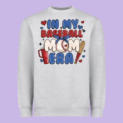 In My Baseball Mom Era Heavyweight Sweatshirt Designed By Jahusdesignshop