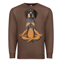 Chestnut yoga fitness bluetick coonhound dog 363 bodybuilding Premium Sweatshirt - linhVisuals