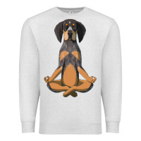 Oatmeal Heather yoga fitness bluetick coonhound dog 363 bodybuilding Premium Sweatshirt - linhVisuals