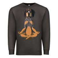 Smoke yoga fitness bluetick coonhound dog 363 bodybuilding Premium Sweatshirt - linhVisuals