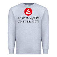 Heather Grey academy of art, college design Premium Sweatshirt - linhVisuals