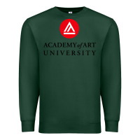 Sports Green academy of art, college design Premium Sweatshirt - linhVisuals