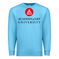 Ocean Blue academy of art, college design Premium Sweatshirt - linhVisuals