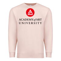 Pale Pink academy of art, college design Premium Sweatshirt - linhVisuals