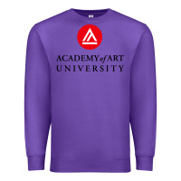 Purple academy of art, college design Premium Sweatshirt - linhVisuals