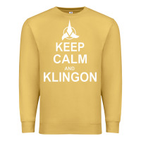 Antique Gold keep calm and klingon Premium Sweatshirt - linhVisuals